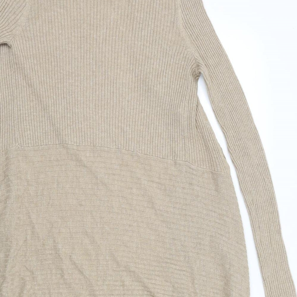 M&S Womens Beige   Cardigan Jumper Size 10