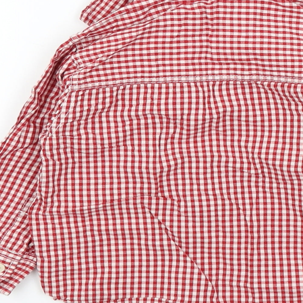 NEXT Baby Red Check  Basic Button-Up Size 12-18 Months