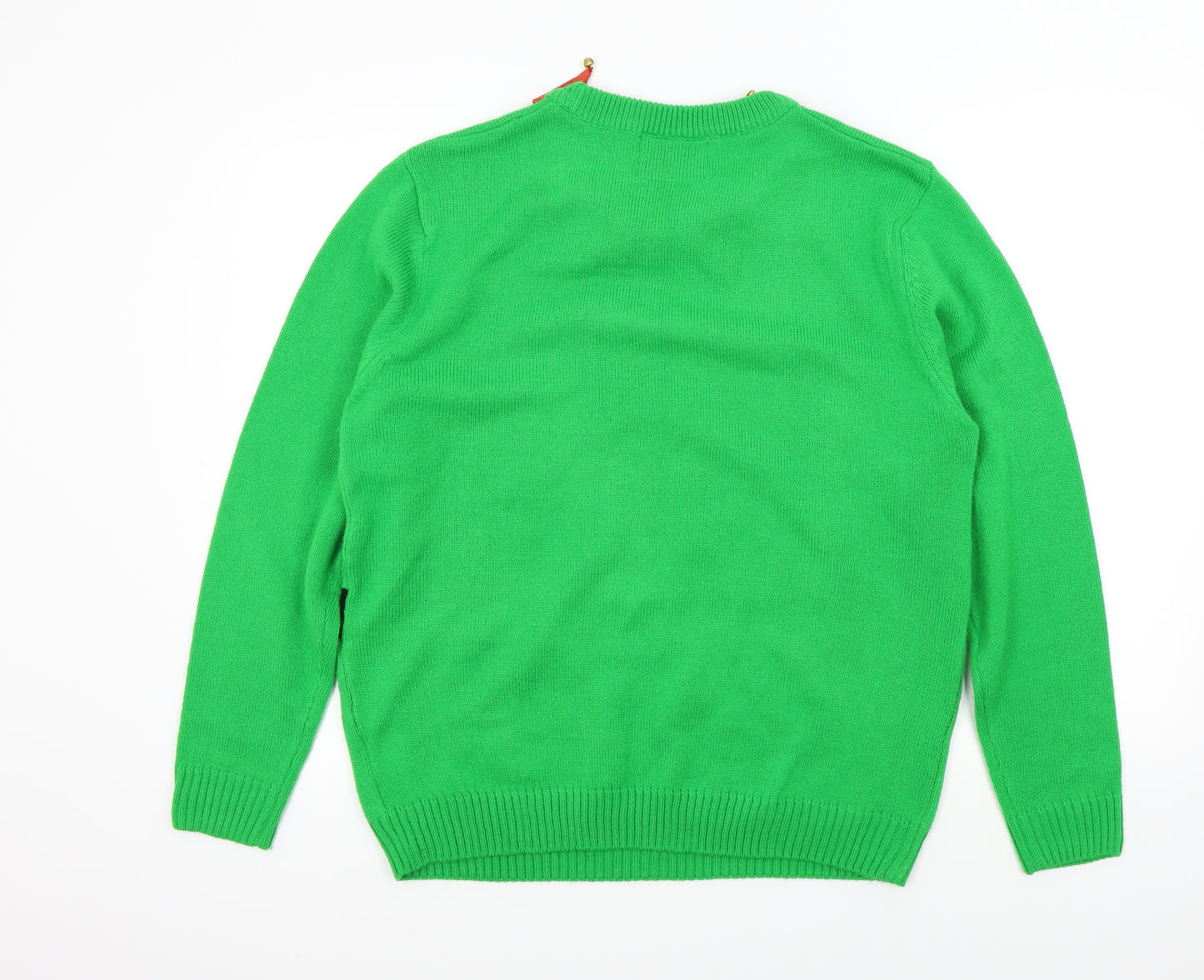 The Christmas Workshop Mens Green   Pullover Jumper Size L  - Christmas  Jumper
