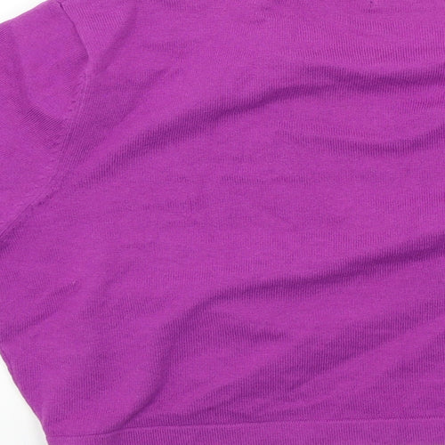 M&Co Womens Purple   Cardigan Jumper Size 16