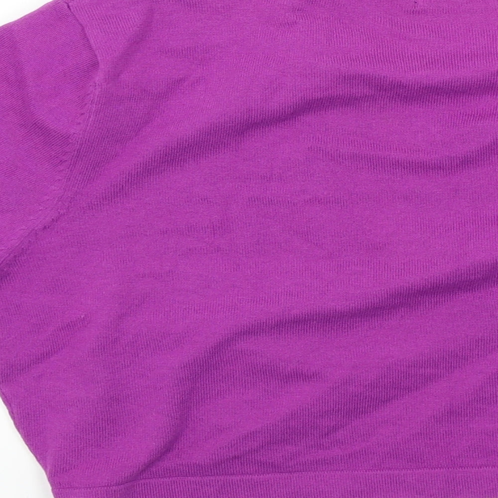 M&Co Womens Purple   Cardigan Jumper Size 16
