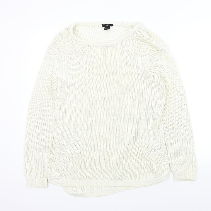 H&M Womens Beige   Pullover Jumper Size M