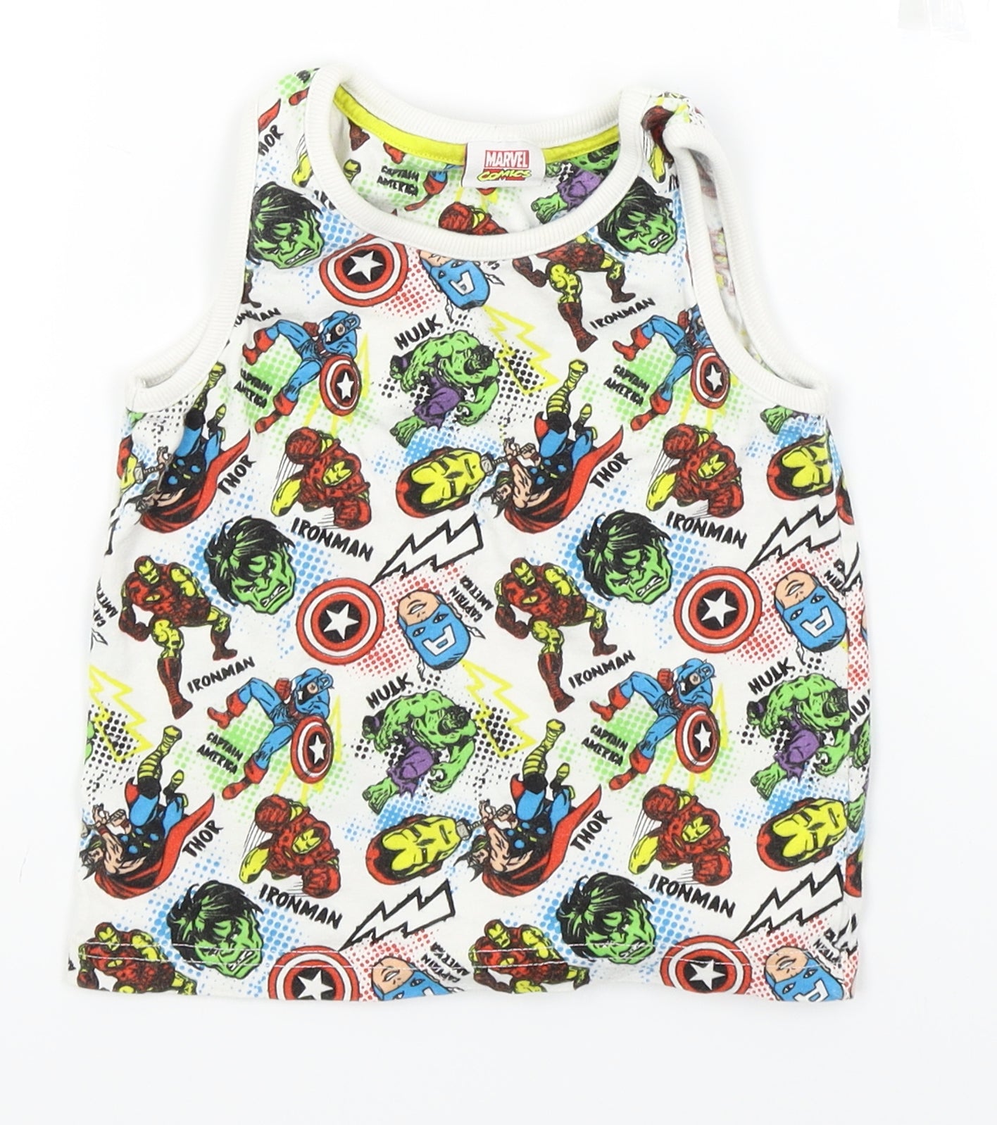F&F Boys Multicoloured   Basic T-Shirt Size 3-4 Years  - MARVEL