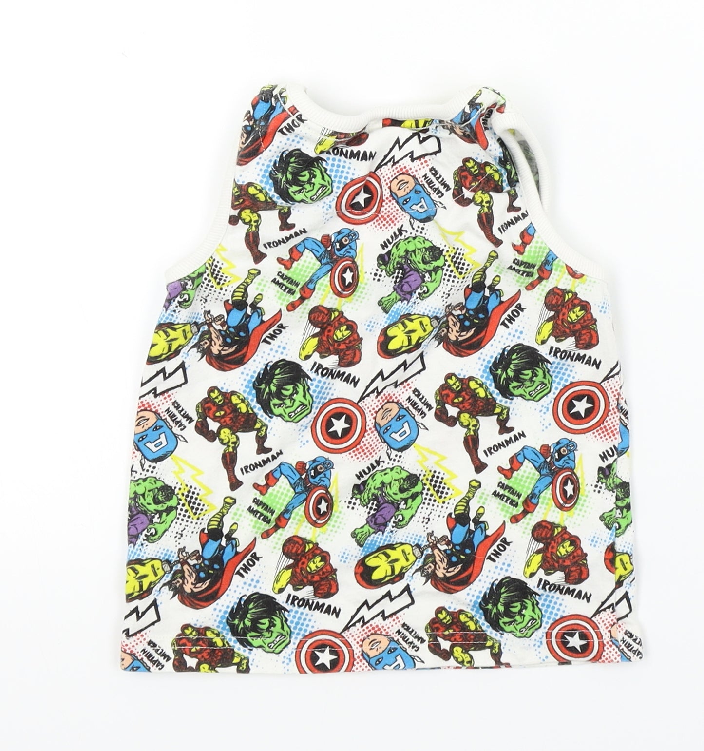 F&F Boys Multicoloured   Basic T-Shirt Size 3-4 Years  - MARVEL
