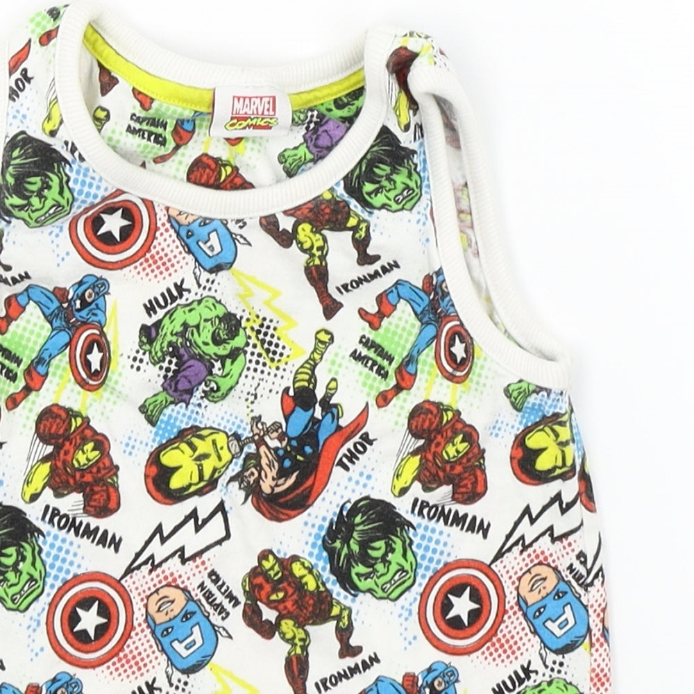 F&F Boys Multicoloured   Basic T-Shirt Size 3-4 Years  - MARVEL
