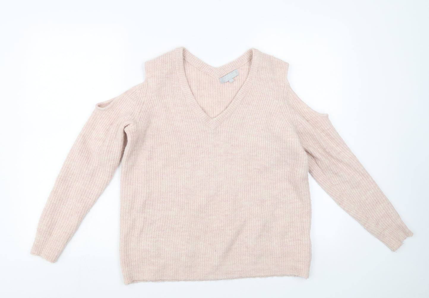 Red Herring Womens Pink   Pullover Jumper Size 12  - cold Shoulder