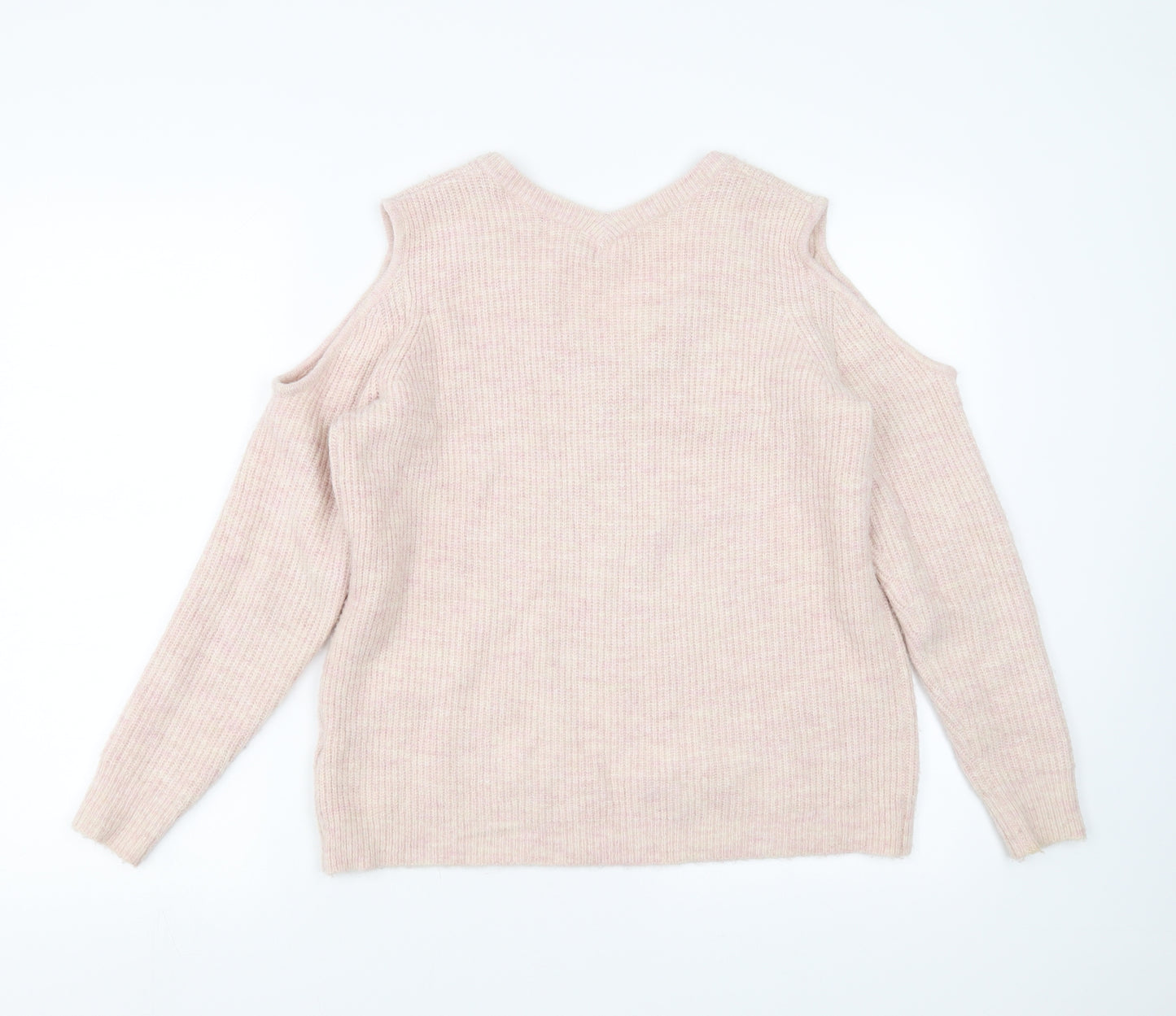 Red Herring Womens Pink   Pullover Jumper Size 12  - cold Shoulder