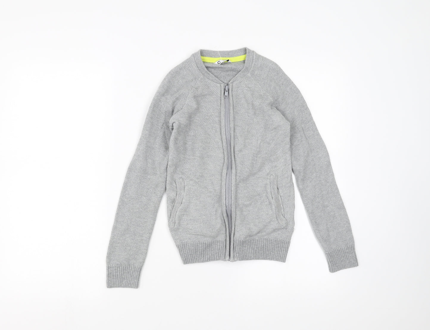Cubus Boys Grey   Full Zip Jumper Size 7-8 Years