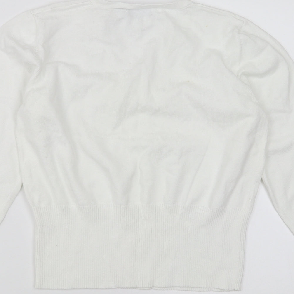 Mexx Womens White   Pullover Jumper Size L