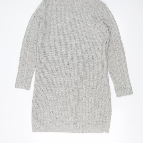 Primark Womens Grey  Knit Jumper Dress  Size 12  - cable knit