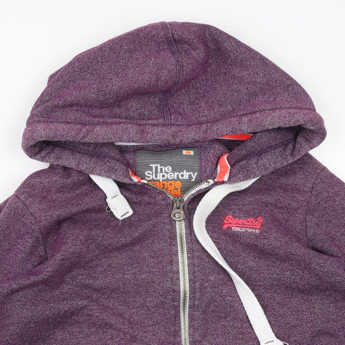 Superdry Womens Purple   Full Zip Hoodie Size L