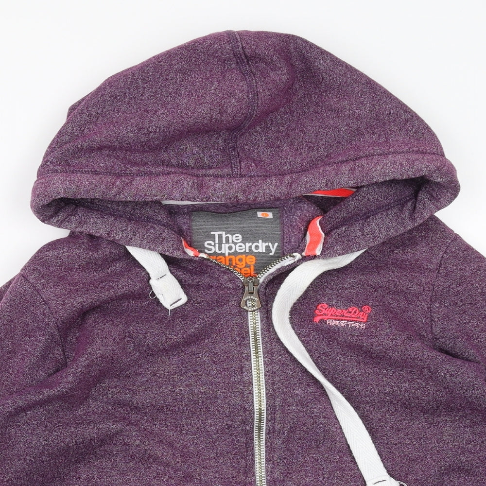 Superdry Womens Purple   Full Zip Hoodie Size L