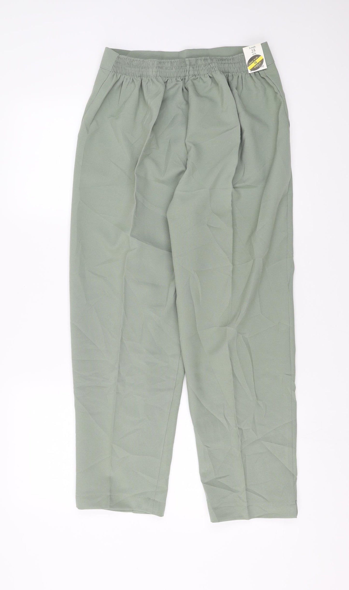 Preworn Womens Green   Trousers  Size 16 L25 in