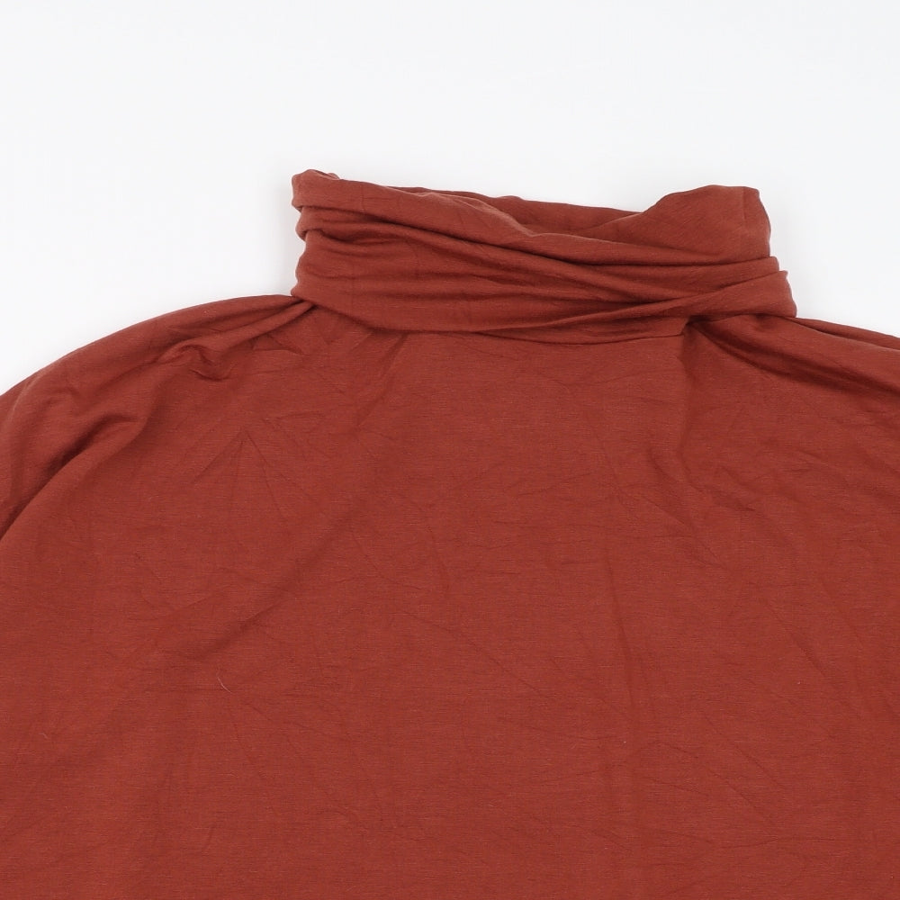 Boohoo Womens Brown   Pullover Jumper Size 18  - rust coloured