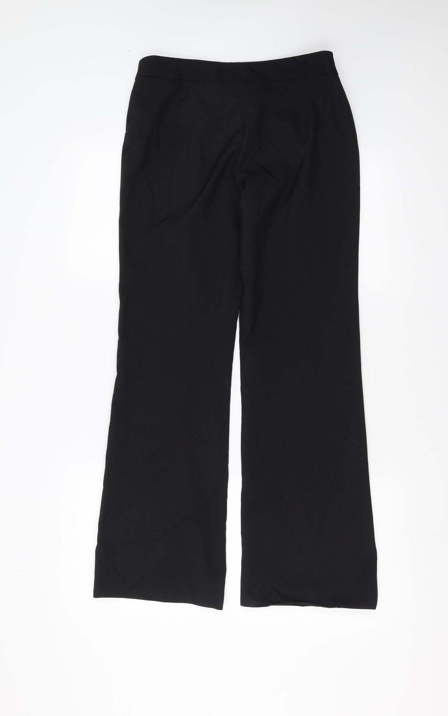 Sainsburys Womens Black   Trousers  Size 8 L28 in
