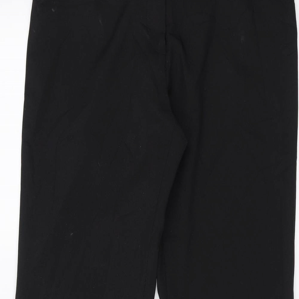 Sainsburys Womens Black   Trousers  Size 8 L28 in