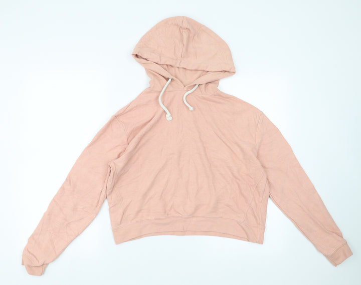 Primark Womens Pink Pullover Hoodie Size M - cropped