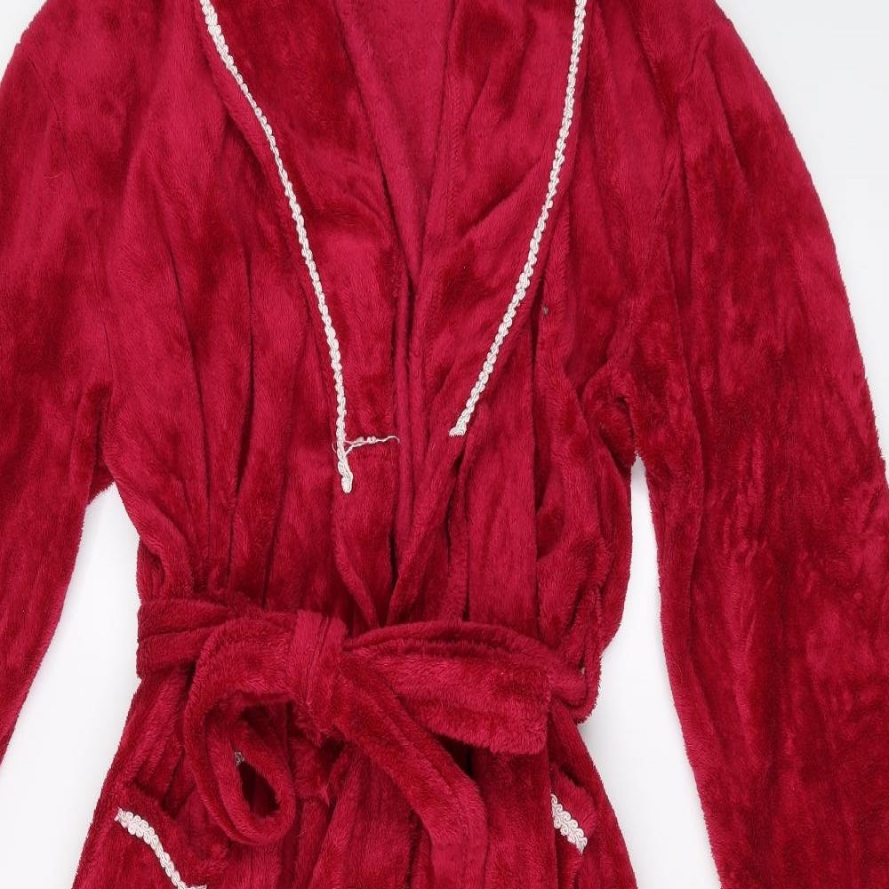 Preworn Womens Pink Solid  Top Robe Size M
