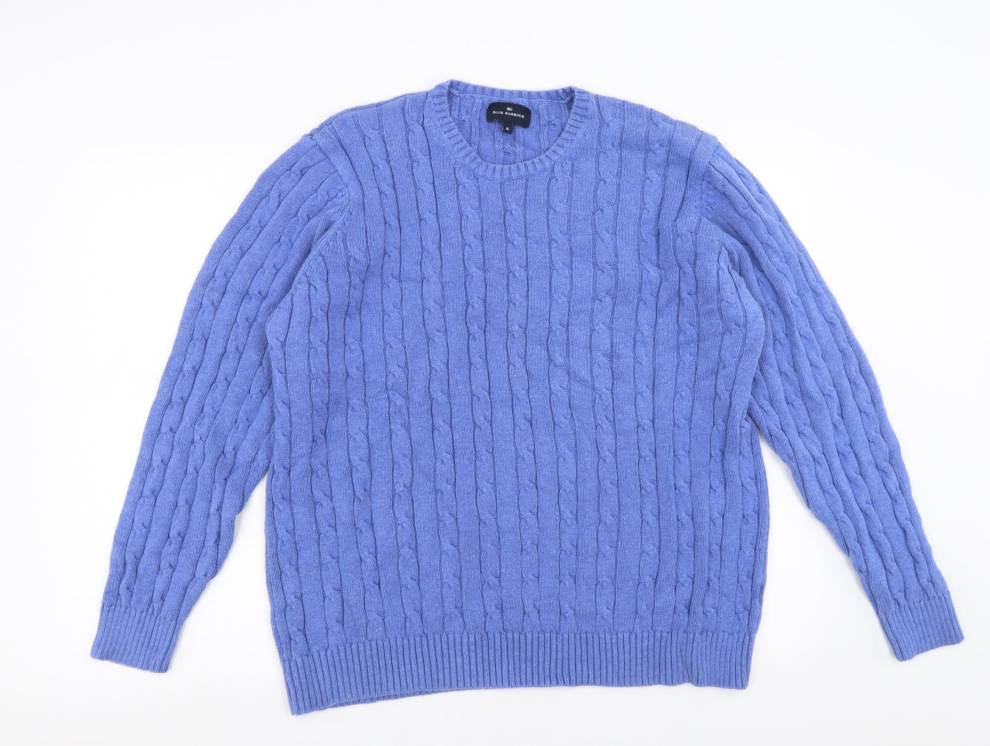 Blue Harbour Mens Blue   Pullover Jumper Size XL