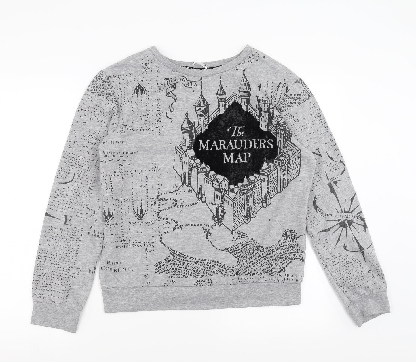 Primark Womens Grey   Pullover Sweatshirt Size M  - harry potter