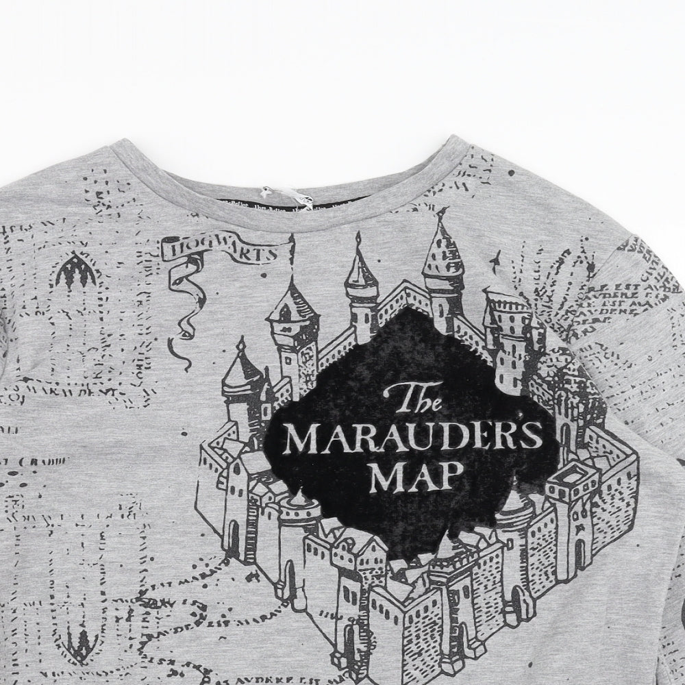 Primark Womens Grey   Pullover Sweatshirt Size M  - harry potter