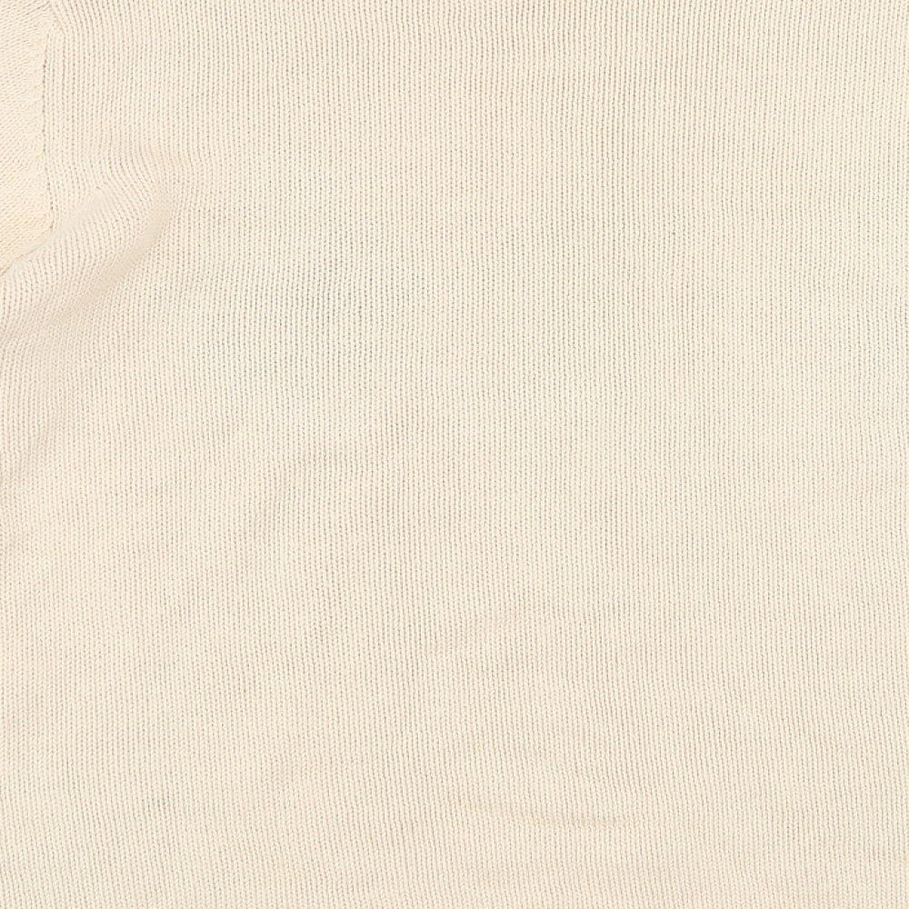 BHS Womens Beige   Pullover Jumper Size 14  - diamond pattern