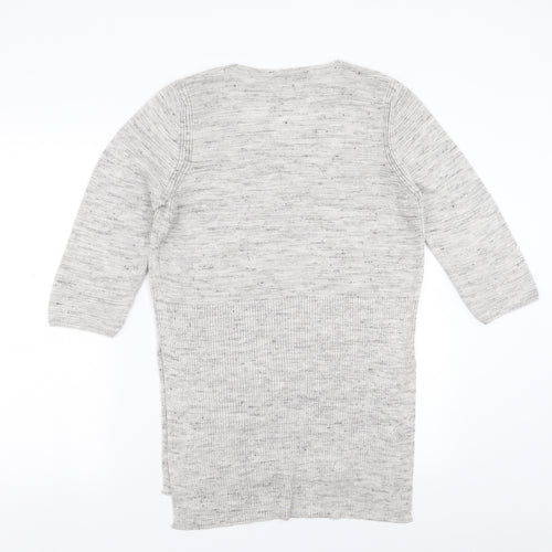 Marks and Spencer Womens Grey   Pullover Jumper Size 12  - Side split