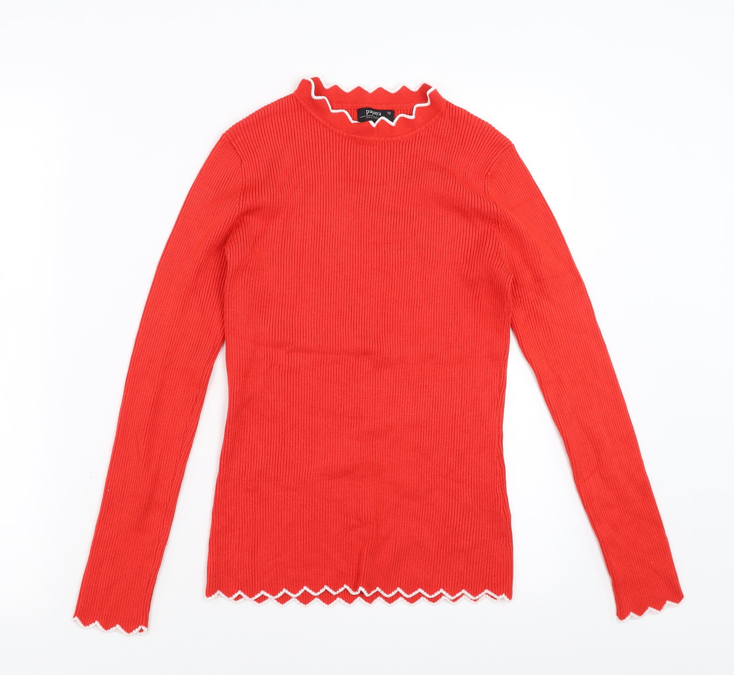 Papaya Womens Red   Pullover Jumper Size 12