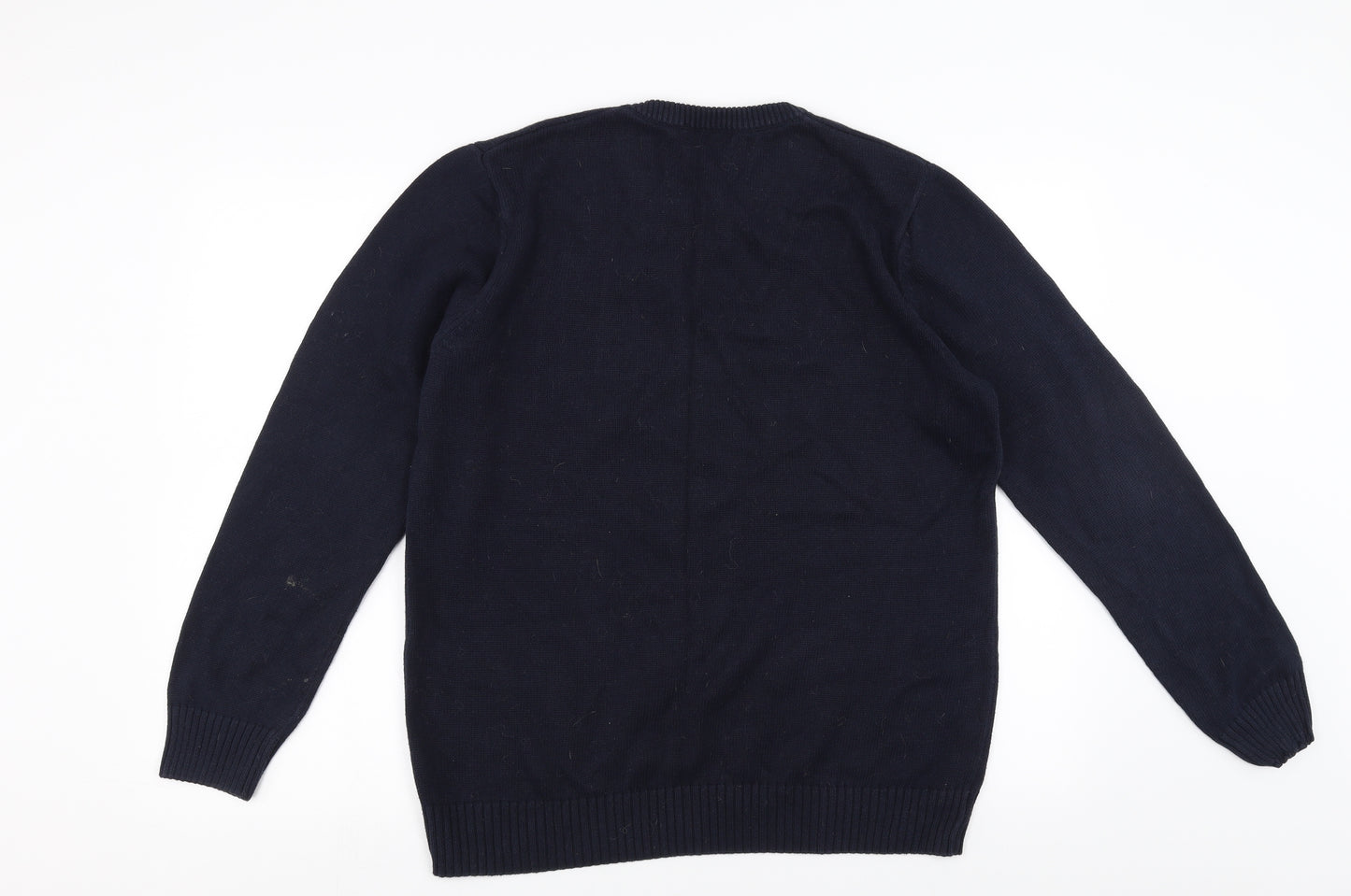 Easy Mens Blue   Pullover Jumper Size L