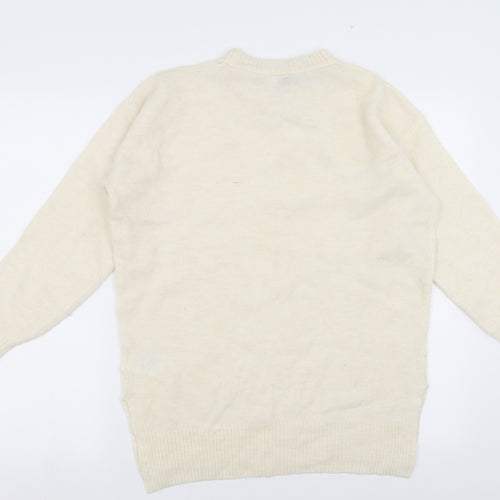 Divided by H&M Womens Ivory   Pullover Jumper Size XS