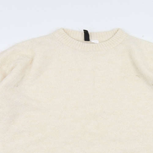 Divided by H&M Womens Ivory   Pullover Jumper Size XS