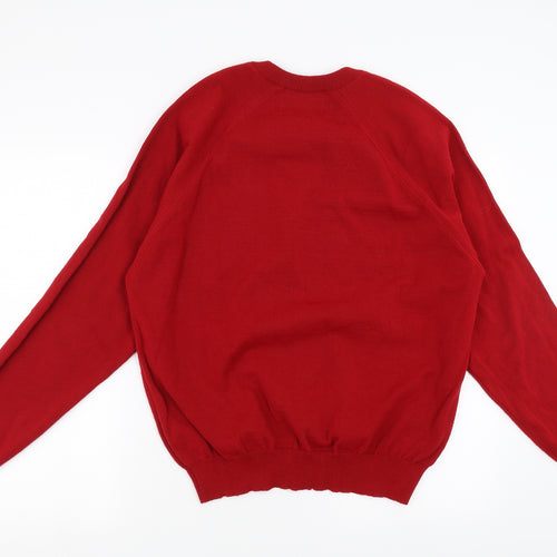 Casual Apparel Mens Red   Pullover Jumper Size M