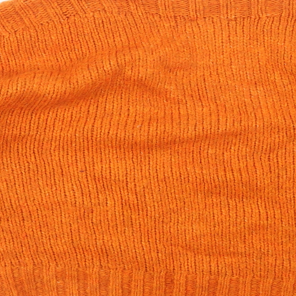 New Look Womens Orange  Knit Pullover Jumper Size L