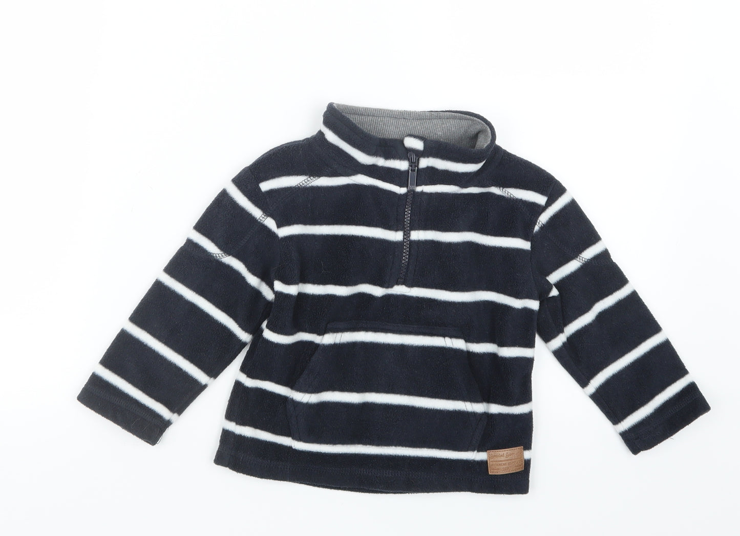 Rebel Boys Blue Striped  Pullover Sweatshirt Size 2-3 Years