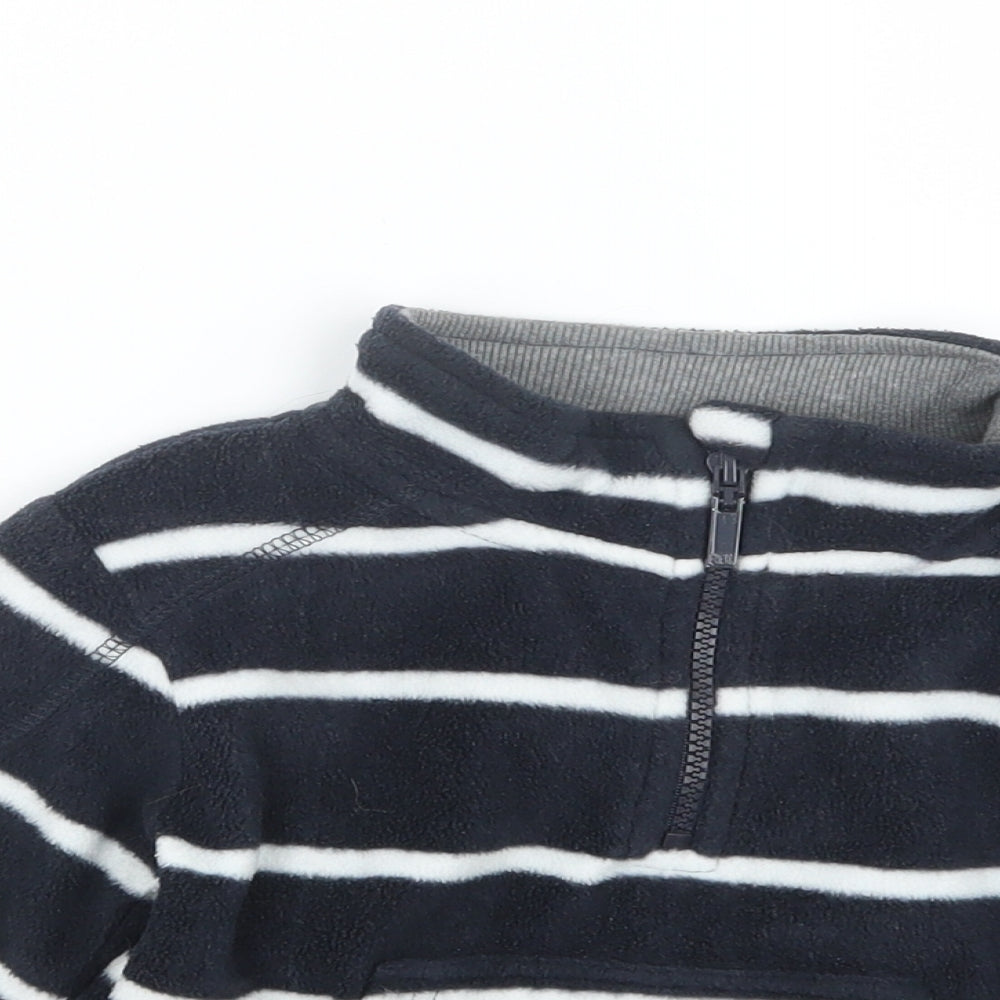 Rebel Boys Blue Striped  Pullover Sweatshirt Size 2-3 Years