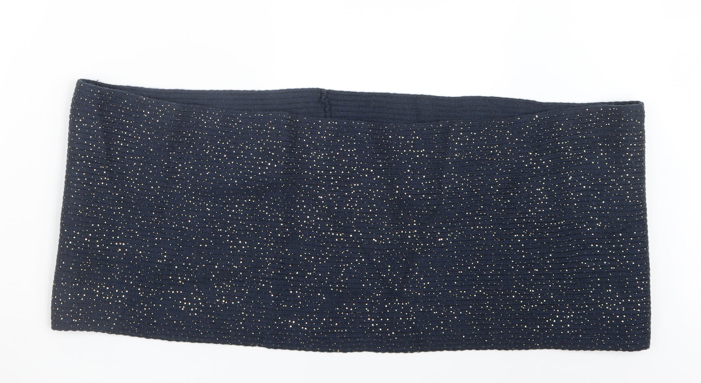 TU Womens Blue  Knit  Scarf