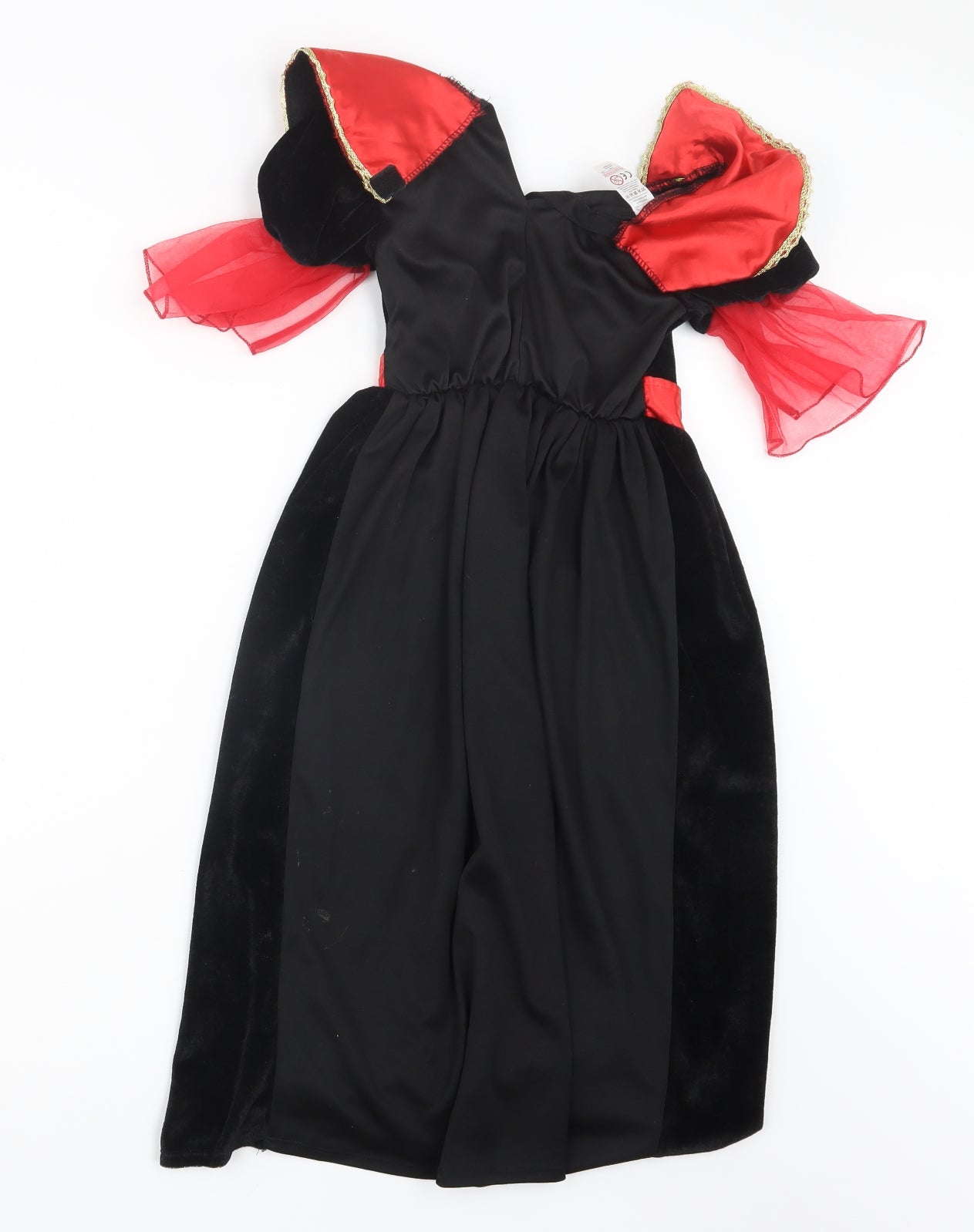Preworn Girls Black Geometric  A-Line  Size 5-6 Years  - Fancy Dress