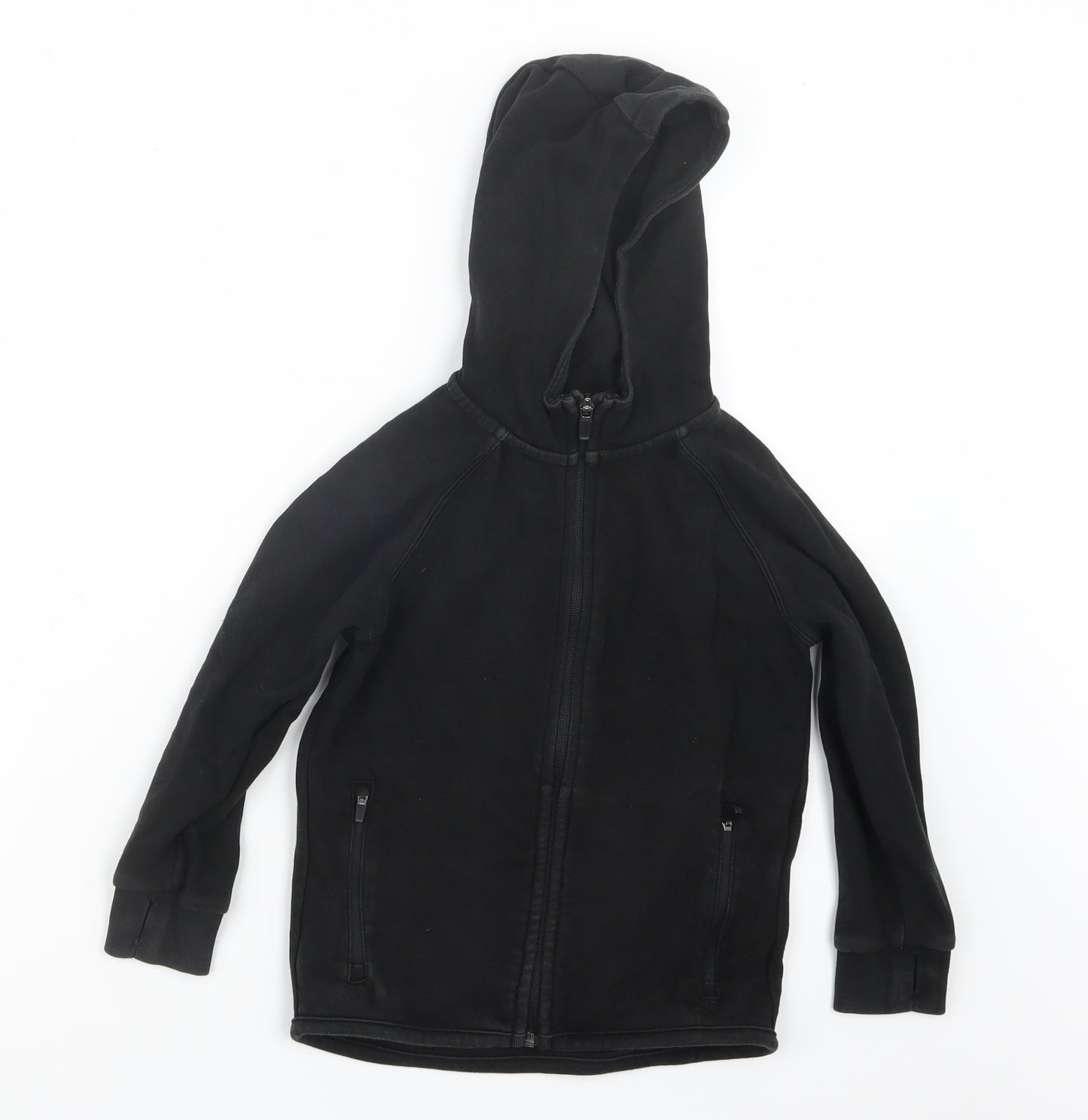 NEXT Boys Black   Full Zip Hoodie Size 6 Years