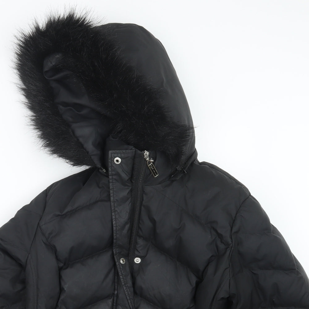 Per Una Womens Black   Jacket Coat Size L