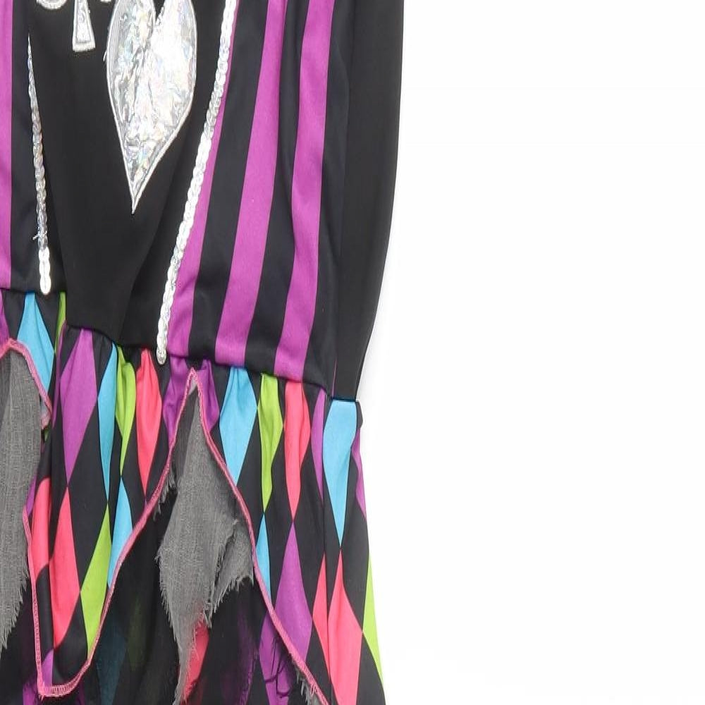 TU Girls Black Geometric  Jumpsuit One-Piece Size 11-12 Years  - Fancy Dress