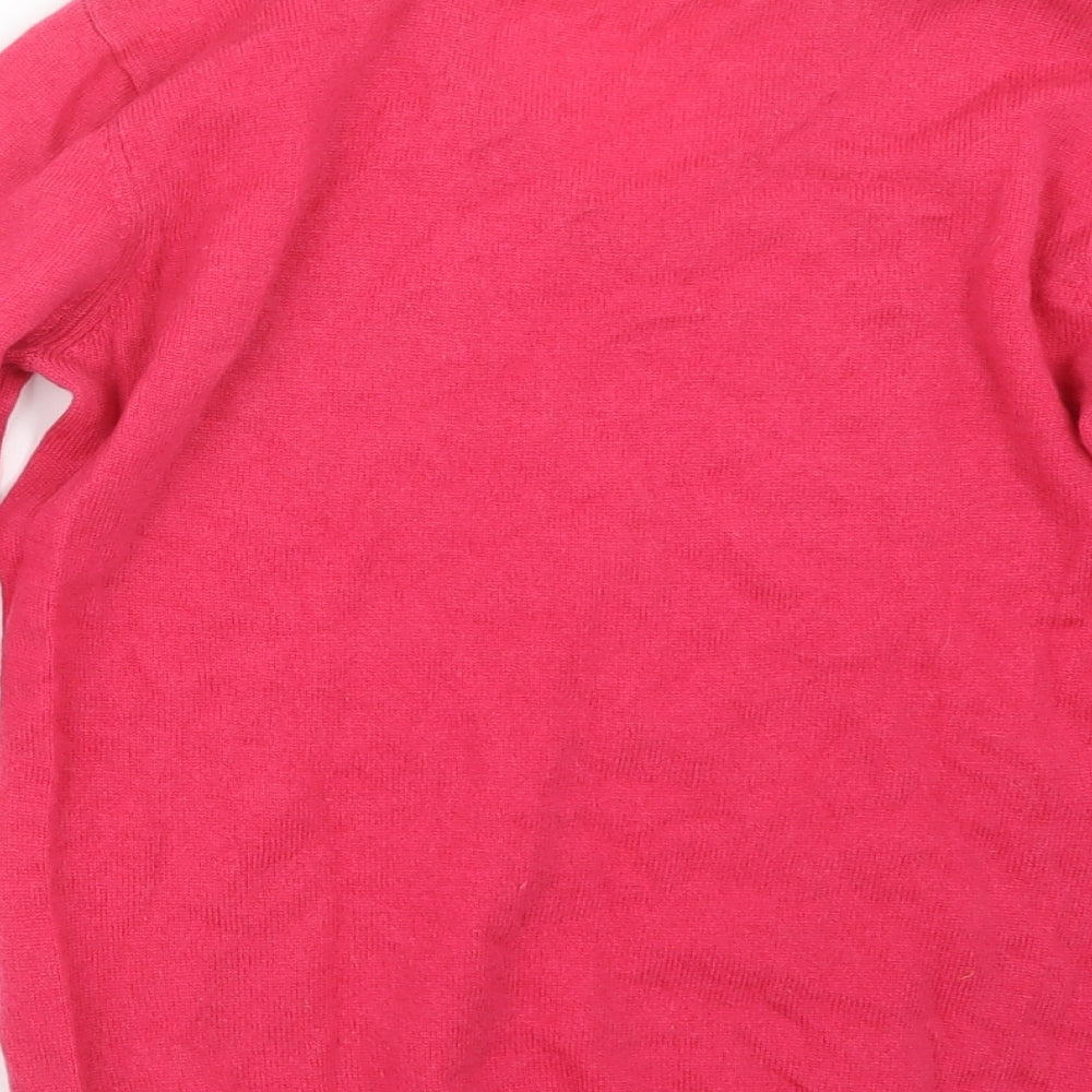 Woolovers Womens Pink  Knit Pullover Jumper Size M