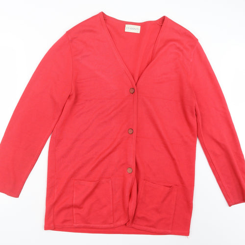 Chianti Womens Pink  Knit Cardigan Jumper Size XL