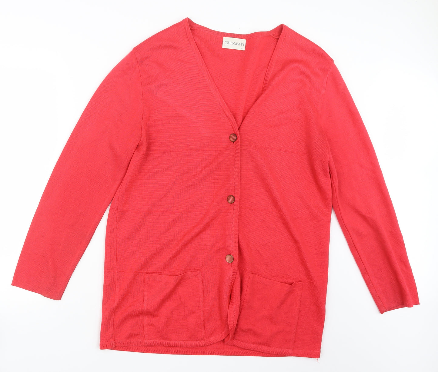 Chianti Womens Pink  Knit Cardigan Jumper Size XL