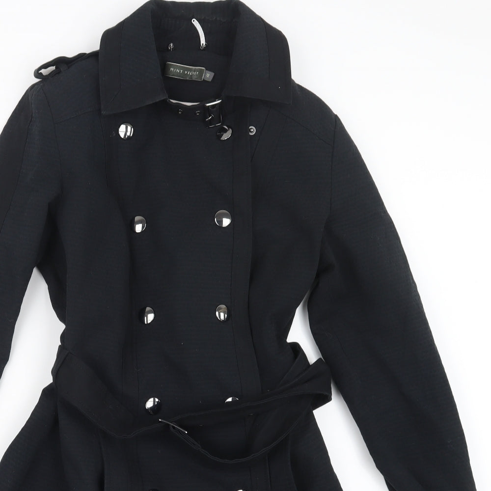 Mint Velvet Womens Black   Jacket Coat Size 12
