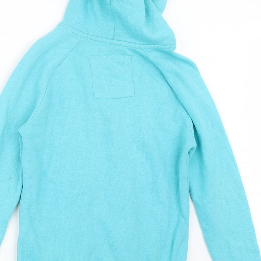 Weird Fish Womens Blue   Pullover Hoodie Size 8