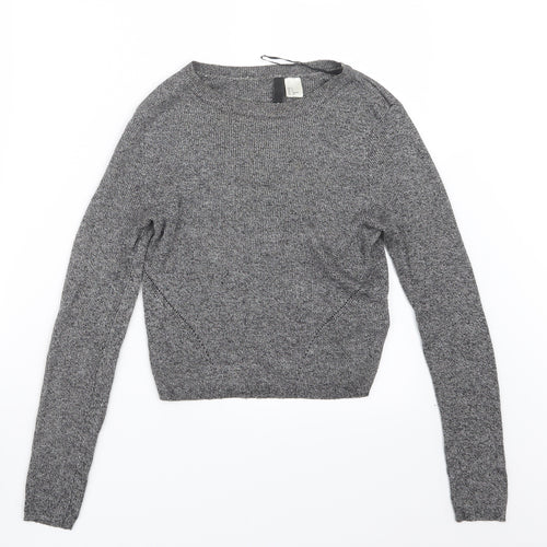 Divided by H&M Womens Grey  Knit Pullover Jumper Size S