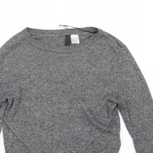 Divided by H&M Womens Grey  Knit Pullover Jumper Size S
