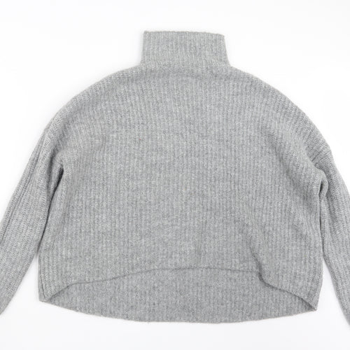 H&M Womens Grey  Knit Pullover Jumper Size S