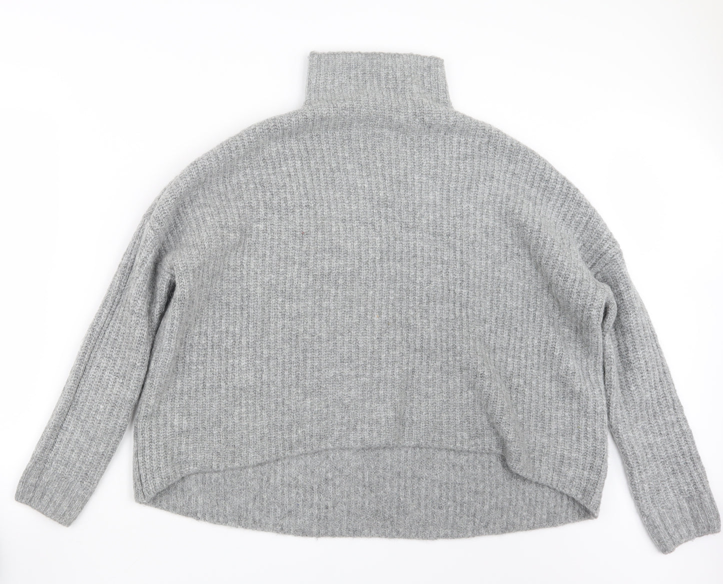 H&M Womens Grey  Knit Pullover Jumper Size S