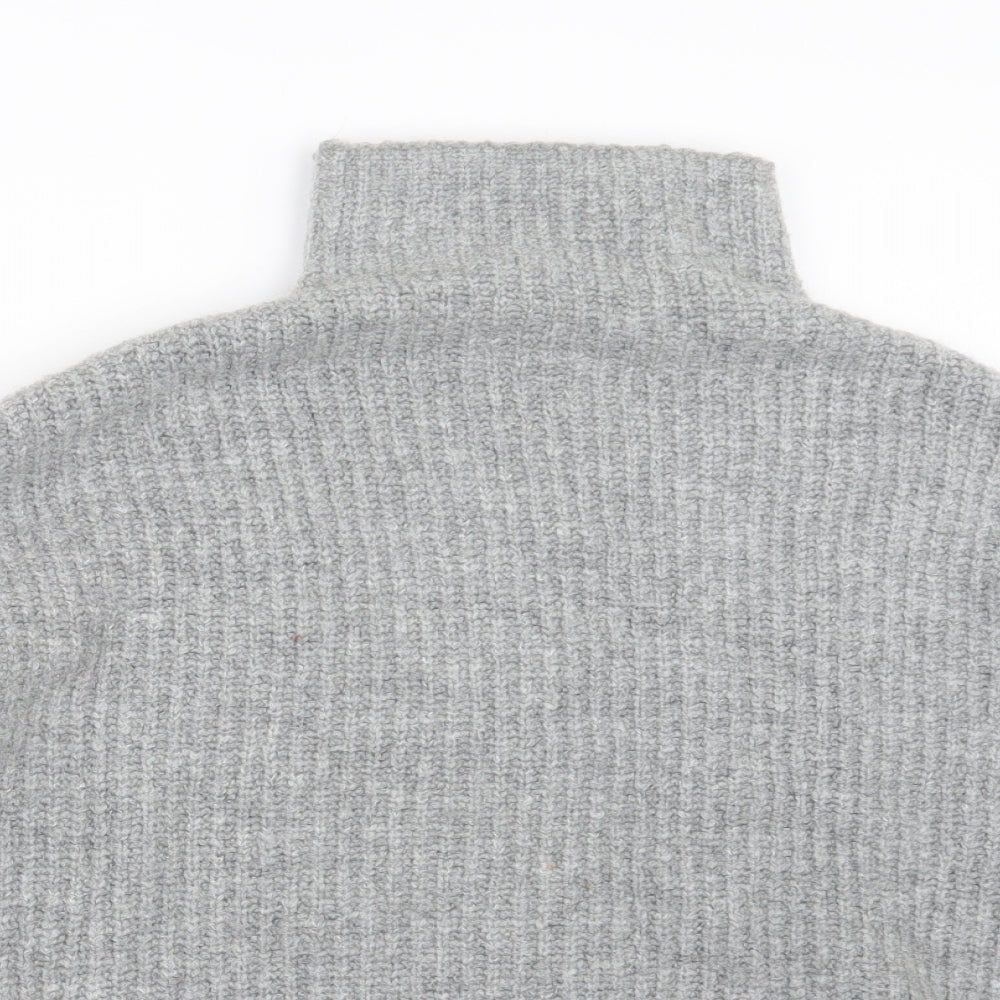 H&M Womens Grey  Knit Pullover Jumper Size S